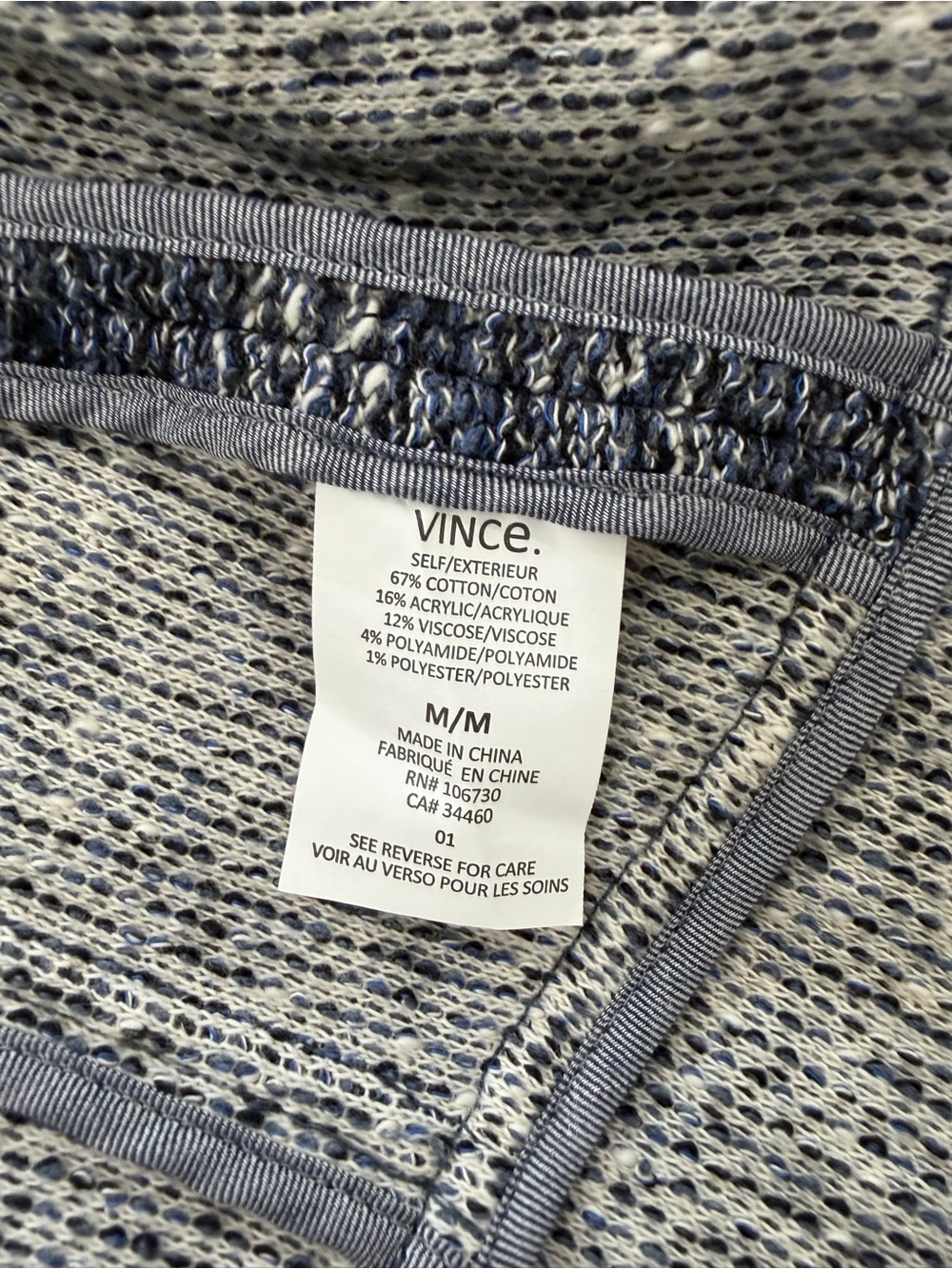 Vince Marled Open-Front Cardigan size medium - Picture 8 of 11